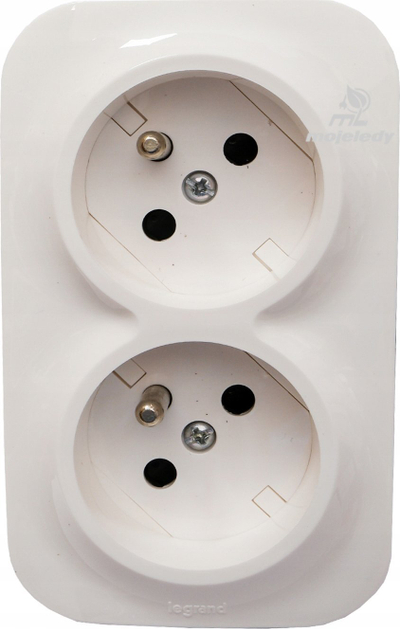 Prizë murale Legrand Forix 782439, dyshe, 16A 250V, e bardhë