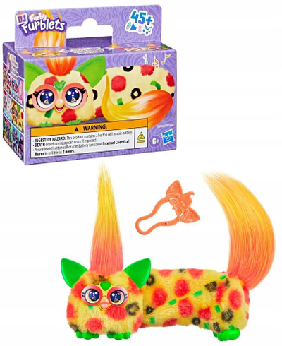 Lodër elektronike Furby DJ Furblets Pepp Oh Roni, interaktive, me tinguj dhe melodi, shumëngjyrëshe