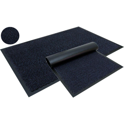 Dyshek hyrje Easy Life Mako, 90x150 cm, gomë antirrëshqitëse, blu navy