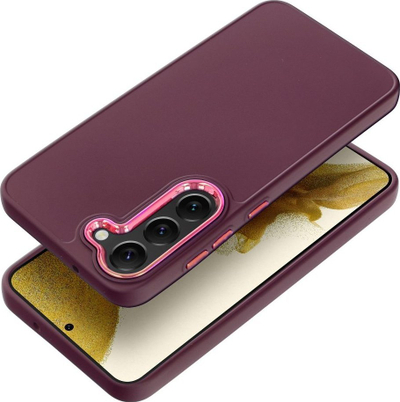 Mbulesë telefoni Frame për Samsung S23, TPU, me mbrojtje kamere, vjollcë
