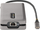 Adapter USB C StarTech.com, Multiport, 4K 60Hz, Power Delivery 100W, gri