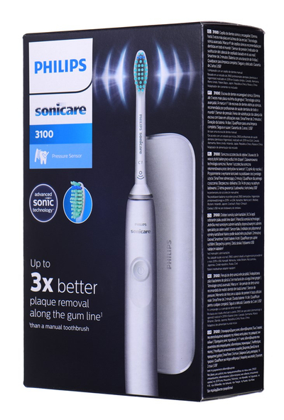 Furçë dhëmbësh elektrike Philips Sonicare 3100 HX3673/13, sonike, me sensor presioni, e bardhë