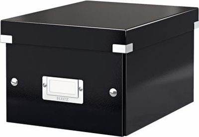 Kuti arkivore Leitz Click & Store Small, format A5, karton i laminuar, e zezë