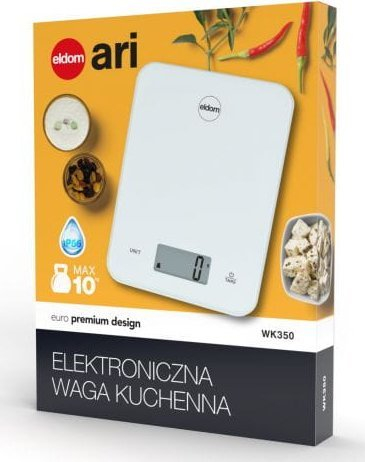 Peshore kuzhine elektronike Eldom WK350, deri 10 kg, ekran LCD, e bardhë