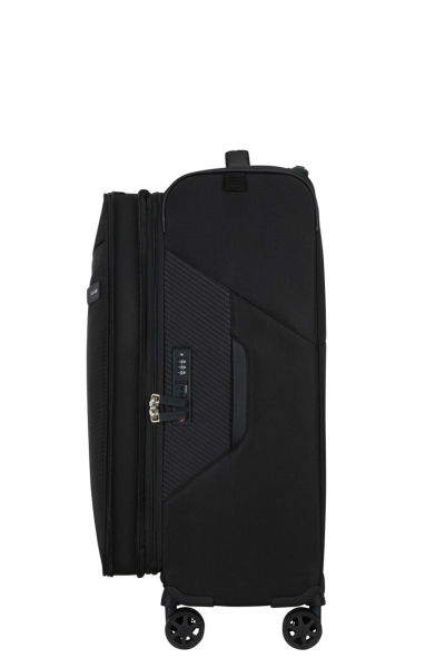 Valixhe Soft Me 4 Rrota Samsonite Litebeam 66/24 Ngjyrë E Zezë