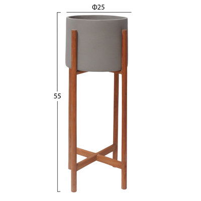 Saksi e brendshme Rentil HM4684.03S, fibër çimento, diametër 27cm, gri