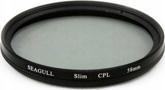 Filtër polarizues Seagull CPL Slim 52mm, për kamera dhe kamkorder, i zi