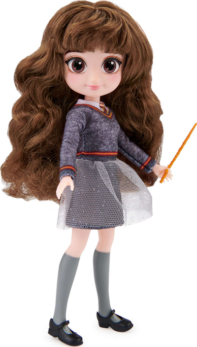 Kukull Spin Master Wizarding World Hermione, 20.5 cm, për kalamaj 5+, me shkop magjik