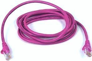 Мрежен кабел Logon Professional, CAT5e SF UTP, 0.3m, магента