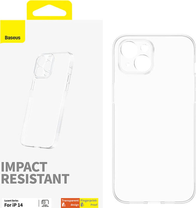 Mbështjellëse telefoni Baseus OS Lucent Series për iPhone 14, TPU, mban mirë goditjet, transparente