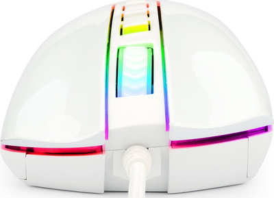 Maus gaming Redragon Cobra M711 me kabllo, RGB, i bardhë