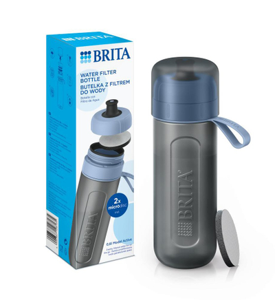 Shishe sportive me filtër uji Brita Active, 600 ml, pa BPA, blu e errët
