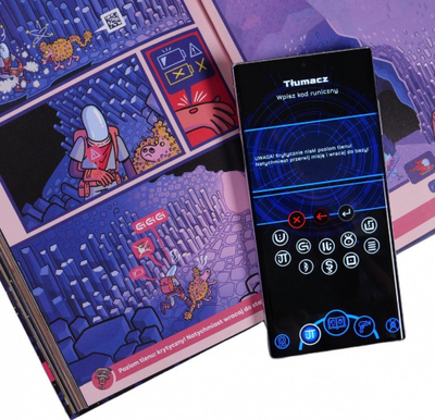 Liber komik interaktiv “Trackernauts Comic Game”, me QR kode, aplikacion falas