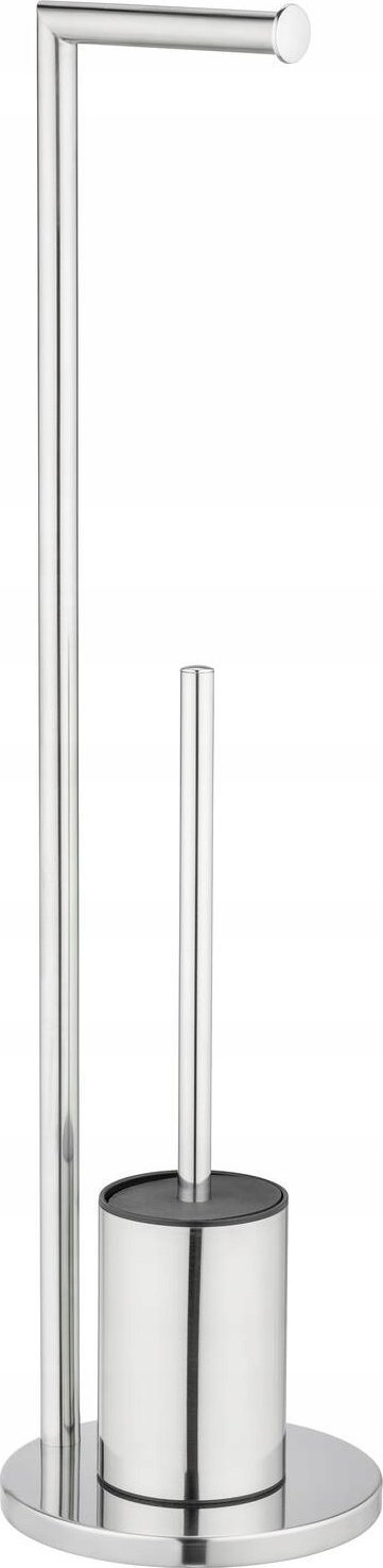 Set tualeti WENKO Ferla, mbajtëse letre dhe furçë WC, çelik inox me shkëlqim