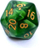 Set zare Rebel RPG Pearl, 7 copë, efekt perlë, jeshile