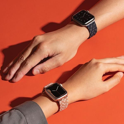 Rrip ore UNIQ Aspen, për Apple Watch 40/41mm, i gërshetuar, rozë