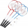 Set badminton Donnay 9 pjesësh, 4 raketa, rrjetë me shtylla, shumëngjyrësh