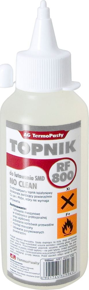 Fluks saldimi AG Chemia RF 800, 100 ml, transparent