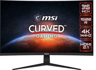 Monitor lojnash i lakuar MSI G321CU, 31.5", 4K 144Hz, i zi