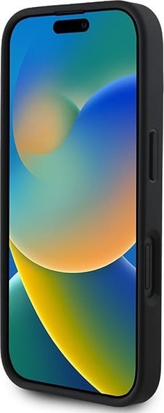 Mbulesë telefoni DKNY Quilted Stack Logo për iPhone 16 6.1", e zezë
