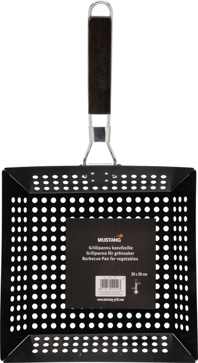 Tigan Wok Mustang Square, 30 cm, jo ngjitës, i zi