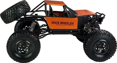 Makinë lodër Monster Truck Leantoys me pult 2.4GHz, shkallë 1:8, portokalli