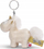Varëse çelsash pelushi Nici Unicorn Shooting Star, 10cm, krem me të artë