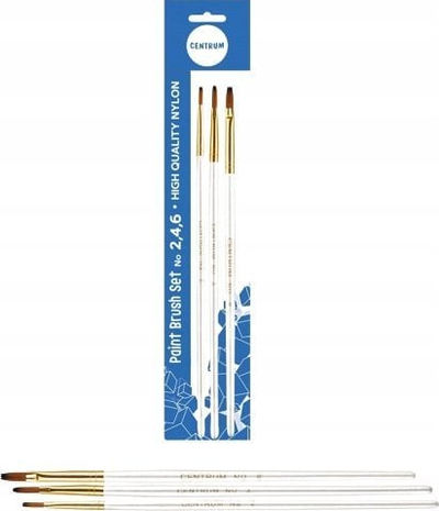 Set furçash pikture CTM Paint Brush Set me najlon, 3 copë