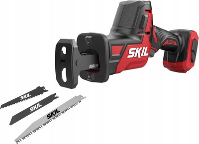 Реципрочна безжична пила Skil 3475, 20V, 2x4.0Ah, црвена