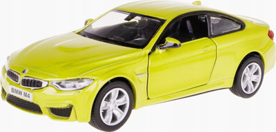 Lodër makinë BMW M4 Coupe RMZ, metal, me mekanizëm me tërheqje, ngjyrë ari