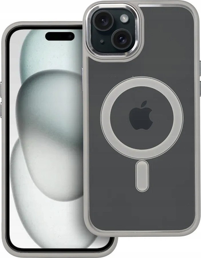 Kllëf telefoni Color Edge Mag Cover, MagSafe, për iPhone 15 Plus, gri titan