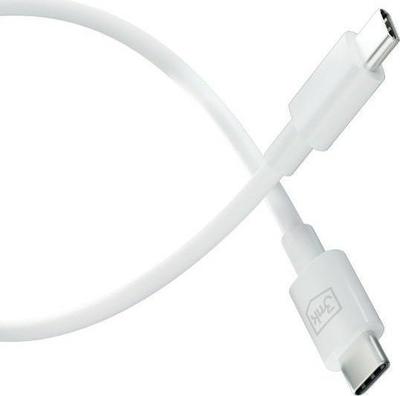 Kabllo kariku 3MK Hyper USB C në USB C, 1.2m, 100W, e bardhë