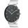 Orë dore për burra Daniel Wellington DW00100774, argjendtë/ zezë