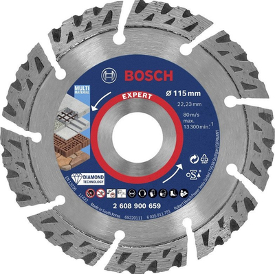 Диск за сечење Bosch Expert Multi Material, 115mm, дијамант, сив