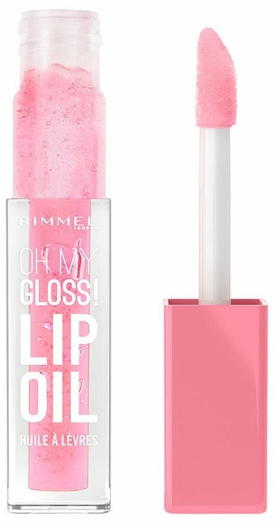 Lip gloss Rimmel London Oh My Gloss N 001 Pink Flush, 6ml, rozë