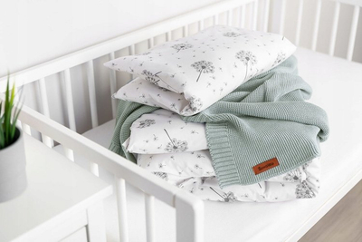 Batanije për bebe Bamboo Cotton, 80x100cm, antialergjike, gri