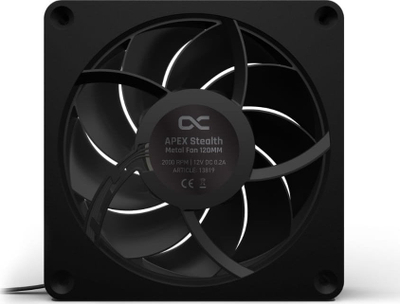 Ftohës Alphacool Apex Stealth Metal, 120 mm, i zi