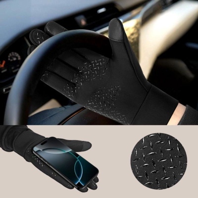 Doreza dimri Tech-Protect WG01, touchscreen, përdorës L, ngjyrë e zezë