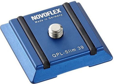Плочка за статив Новофлекс QPL Slim 39, брзо ослободување, 39 x 39 mm, сива