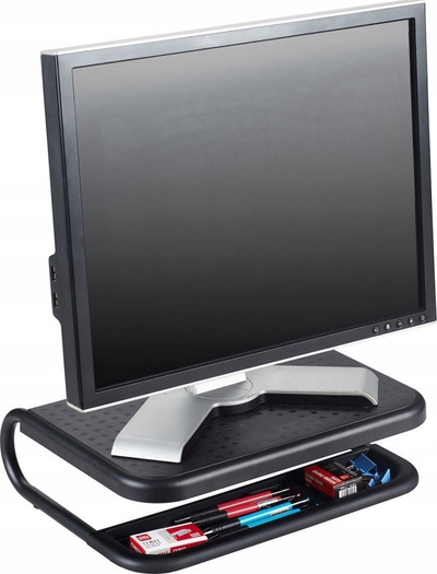 Држач за монитор Q-CONNECT, 38x29.5 cm, прилагодлив, црн