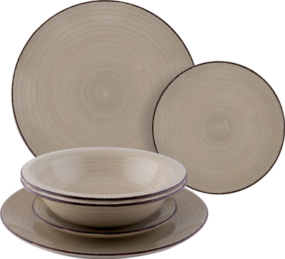 Set pjatesh Lamart LT9111 Trendy, 6 pjesë, qeramikë, kafe