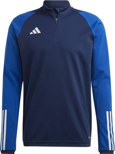 Bluzë trajnimi Adidas Tiro 23 Competition Top për çuna, Aeroready, me zinxhir gjysmë, blu