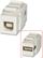 Module për rrjet Lindy USB A/B 60555, të bardha