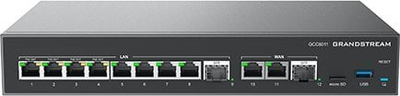 Pajisje rrjeti Grandstream GCC6011, IP PBX, firewall dhe router, switch 10x GigE