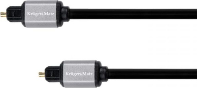 Оптички аудио кабел Kruger&amp;Matz KM1222, Toslink во Toslink, 10m, црн