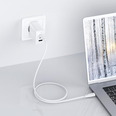Karikues muri Acefast A13, 65W, 2x USB C 1x USB A, i bardhë