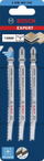 Set tehe sharrë elektrike Bosch Expert T 308 BF, për dru të fortë, 3 copë