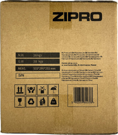 Pesha dore të rregullueshme Zipro Round, 1 x 36kg