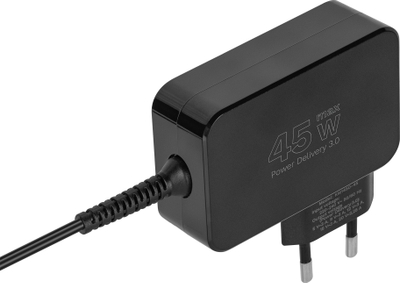 Полнач за лаптоп Kruger&amp;Matz KM1450-45, 45W, USB C Power Delivery, црн