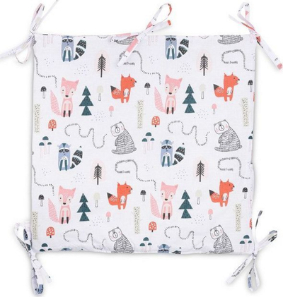 Organizues për shtrat bebe Sensillo Waffle Foxes, 5 xhepa, rozë